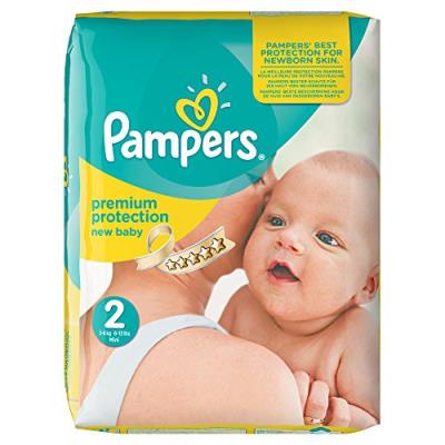 PAMPERS NEW BABY COUCHES PACK ECONOMIQUE 1 MOIS DE CONSOMMATION X 240 COUCHES TAILLE 2 3-6 KG pour 55