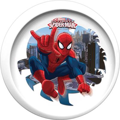 Assiette plate Spider-man 22 cm en polyproylne 5061098 - Trudeau pour 4