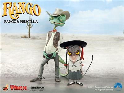 Rango pack 2 figurines Vinyl Movie Masterpiece Rango et Priscilla 20 cm pour 519
