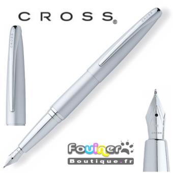 cross collection atx stylo plume gris alu 886 1ms stylo plume et