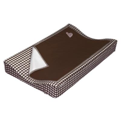 taftan - housse de matelas  langer vichy chocolat (72 x 44 cm) - chocolat pour 46