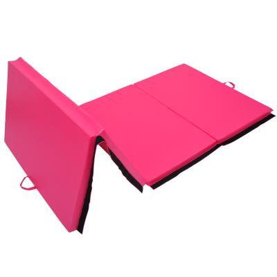 Tapis De Gymnastique Pliable Natte De Gym Matelas Fitness 305x122x5cm Rose - Homcom pour 133