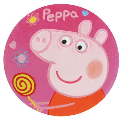 Coussin rond Peppa Pig Rose pour 23