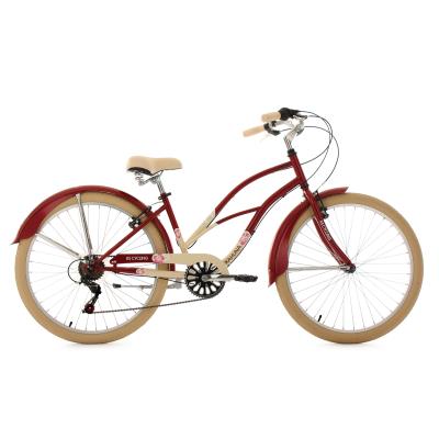 Beachcruiser 26´´ Kahuna Rouge-beige Tc 40 Cm Ks Cycling pour 237