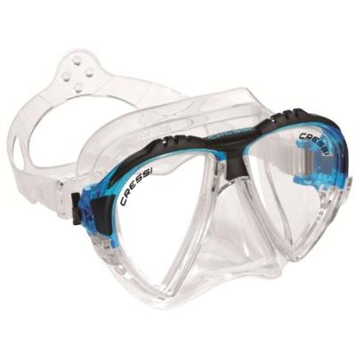 Cressi Ds301063 Matrix Masque De Plongée Transparent Bleu Clair pour 58