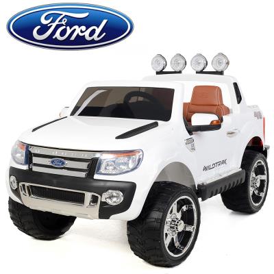 4x4 voiture lectrique enfant Ford Ranger 12V 2 places en cuir Blanc pour 389