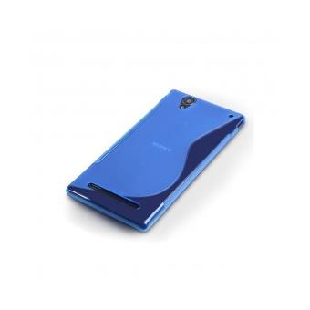 Coque Gel Vague S Sony Xperia T2 Bleu