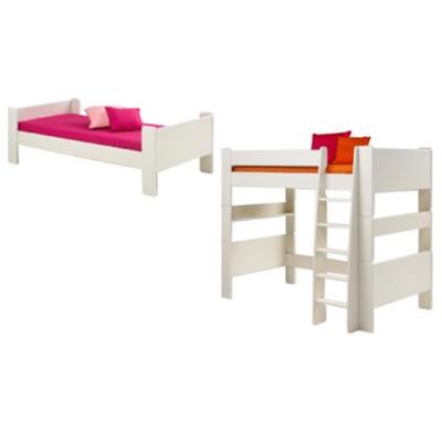 Kit extension pour lit enfant en MDF coloris blanc - Dim : 206 x 114 x 164 cm -PEGANE- pour 395