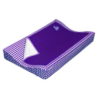 taftan - housse de matelas  langer vichy violet (72 x 44 cm) - violet pour 61