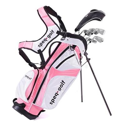 Speq Demi-série De Golf Gaucher Pour Enfant Avec Sac Bronze Rose Rose Blanc 1.45 - 1.60 M pour 249