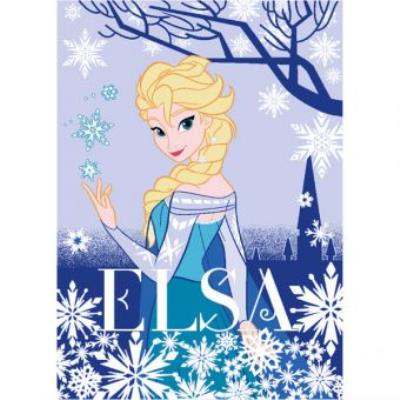 Tapis Elsa Reine des Neiges chambre enfant 95x133 cm pour 30