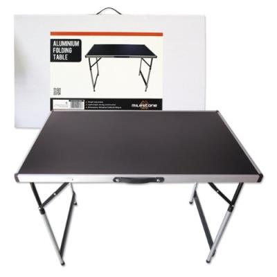 Milestone Camping Table Pliante En Aluminium Noir pour 59