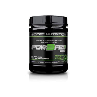 Pow3rd Complexe De Pre Entrainement Scitec - 350 - Cerise pour 40