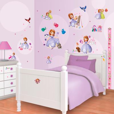 75 Stickers Princesse Sofia Disney Walltastic pour 46