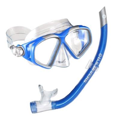 U.s. Divers Ensemble Masque Cozumel Et Tuba Airent Bleu Électrique pour 37