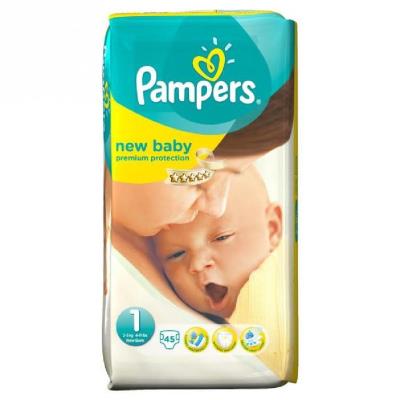 PAMPERS New Baby T1 Nouveau-n 2-5Kg x45 couches pour 20