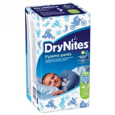 Huggies culotte dry nites boy 4-7 ans ( 17-30 kg) pour 25