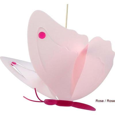 R. et M. Coudert - Suspension Papillon rose/rose pour 60