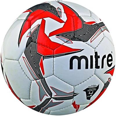 Mitre Tempest Ballon De Football Indoor Blanc Noir Rouge Taille 4 pour 40