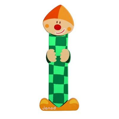 Lettre dcorative clown en bois - I pour 4