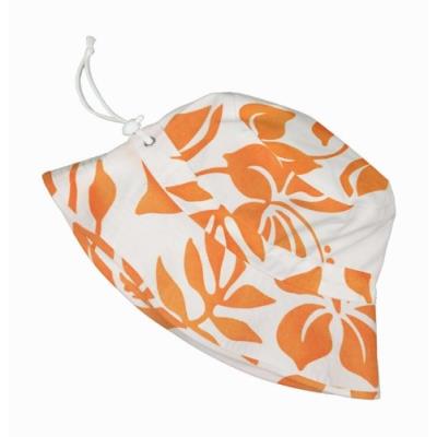 Snapper Rock Chapeau Pour Garçon Motif Hibiscus Orange Blanc Taille 0-2 Ans pour 44