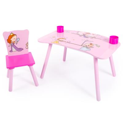 Ensemble table et chaise enfant pour loisirs cratifs motif princesse -PEGANE- pour 58