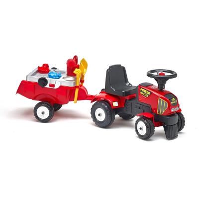 Porteur tracteur Baby Power Master avec remorque et accessoires Falk / Falquet pour 39