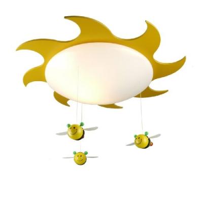 niermann standby 631 plafonnier soleil et abeille lampe conomique pour enfants plastique / bois 15 watts pour 84