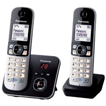 Téléphone répondeur sans fil duo PANASONIC TG6822 Fnac.com