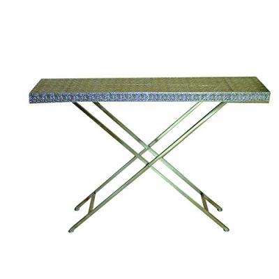 Aulica 327701 Marrakech Console De Table Aluminium Gris 120 X 30 X 88 Cm pour 153