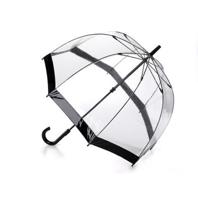 Parapluie transparent cloche noir Birdcage de Fulton pour 41