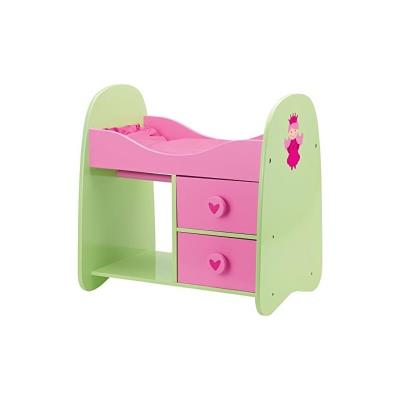 Bayer design - 51107 - mobilier de poupe - lit bois - princess rose/vert avec rangements - 50/36/51 cm pour 73