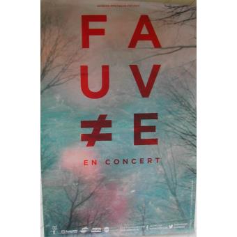 Fauve 120x80cm AFFICHE POSTER CONCERT envoi roulé, Top Prix sur