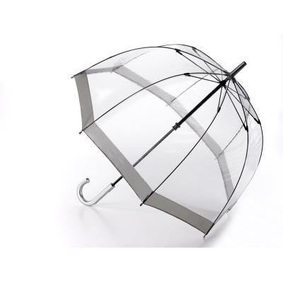 Parapluie transparent cloche argent Birdcage Fulton pour 45