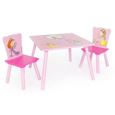 Ensemble table + 2 chaises enfant avec motif princesse -PEGANE- pour 69