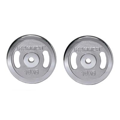 Paire De Disques De Musculation Chromés 10 Kg 4674 pour 110