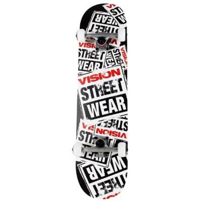 Vision Story Collage Logo Skateboard Noir 80 X 19.85 Cm pour 64