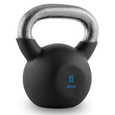 Capital Sports Viket Kettlebell Haltère Forme De Boule + Poignée Vinyle 20kg pour 63