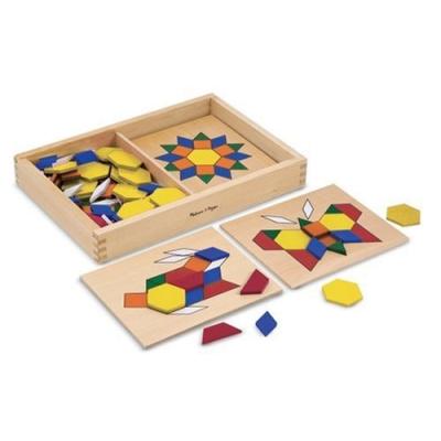 MELISSA & DOUG - 10029 - LOISIR CRATIF - PATTERN BLOCKS AND BOARDS pour 22