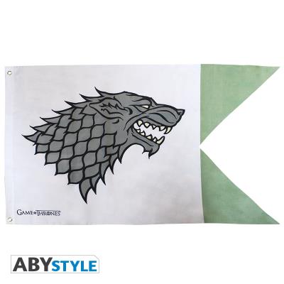 Game of thrones - drapeau stark (7020) abydct015 pour 27