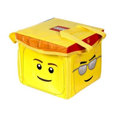 Lego - a1354xx - accessoire jeu de construction - zipbin tete lego - sac de rangement et tapis de jeu pour 28
