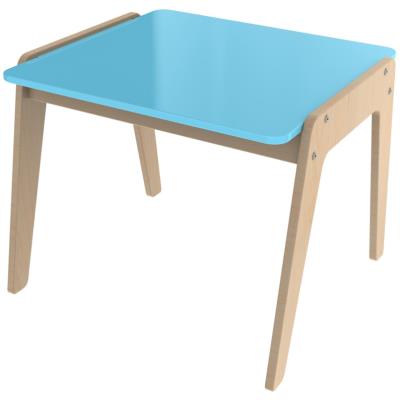 Table en bois pour enfants bleu, 67.4 x 65 x 7.2 cm -PEGANE- pour 171