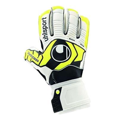 Uhlsport Ergonomic Soft R Gants De Gardien Blanc Jaunefluo Noir Taille 10 pour 40