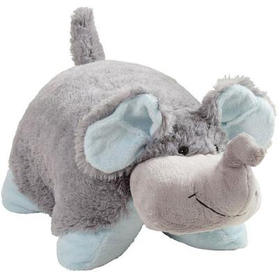 Mookie Pillow Pets Elephant Gris Peluche Oreiller pour 43