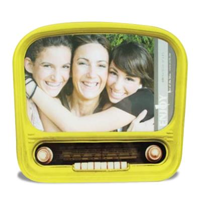 Cadre photo radio vintage colore pour 9