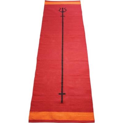 Yogamad Trident Tapis En Coton Rouge pour 54