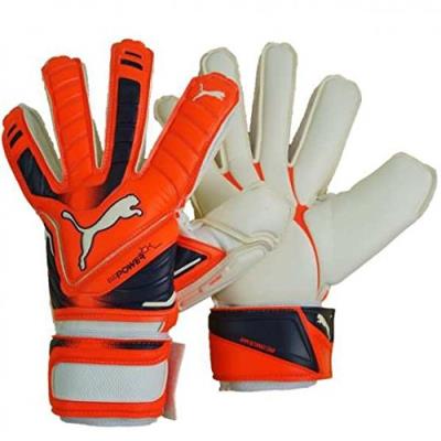 Puma Evo 1 Power Grip Gants De Gardien De But 10 Orange - Lava Blast Total Eclipse White pour 84