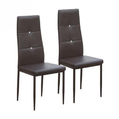 Diamond lot de 2 chaises - 42x50x105 cm - marron pour 72