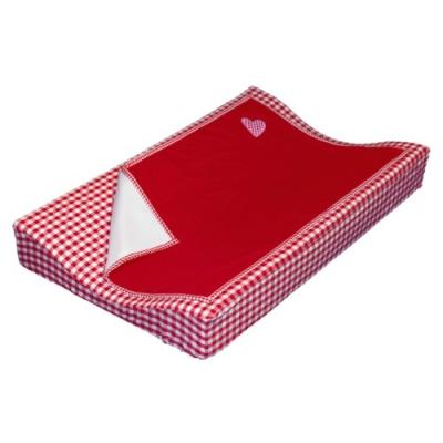 taftan - housse de matelas  langer vichy rouge (72 x 44 cm) - rouge pour 44