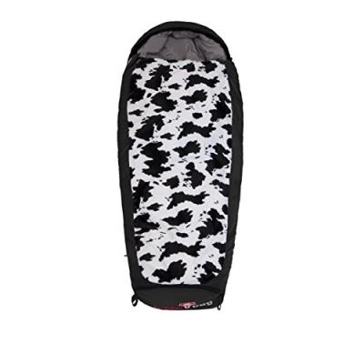 Grüezi-bag 6020 Sac De Couchage Évolutif Pour Enfant Motif Vache Fermeture Éclair À Gauche Noir 34 X 20 X 20 Cm pour 117